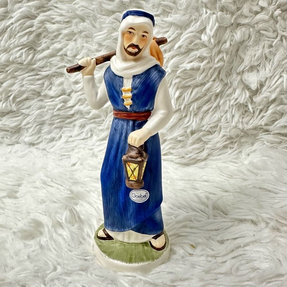 Goebel St. Joseph Holding a Lantern Vintage‎ Figurine - Robson Stamped